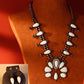 Wrangler Rustic Couture Bohemian Necklace and Earrings set White