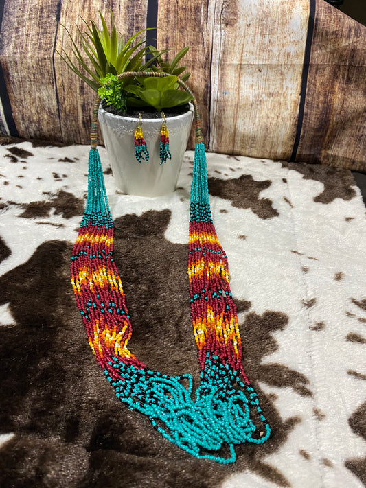 Aztec Beaded Set