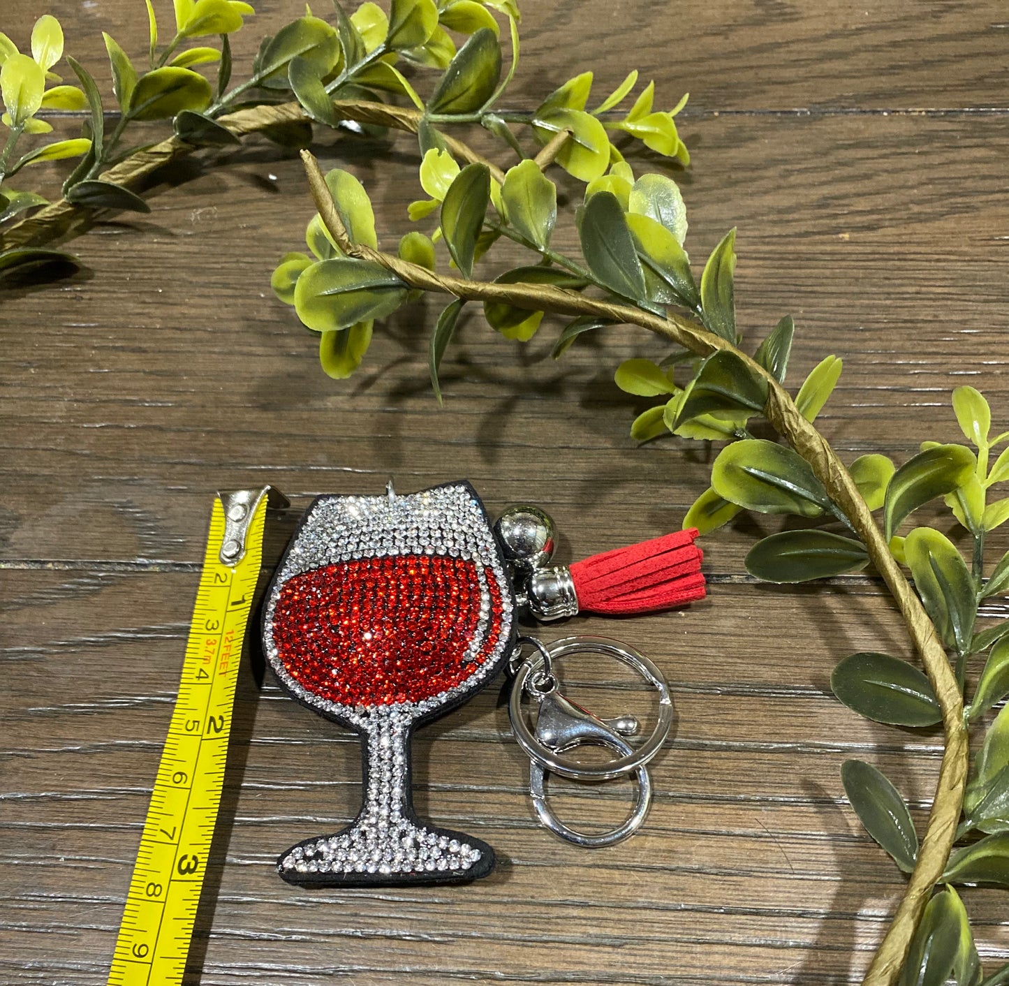 Wine Glass Keychain