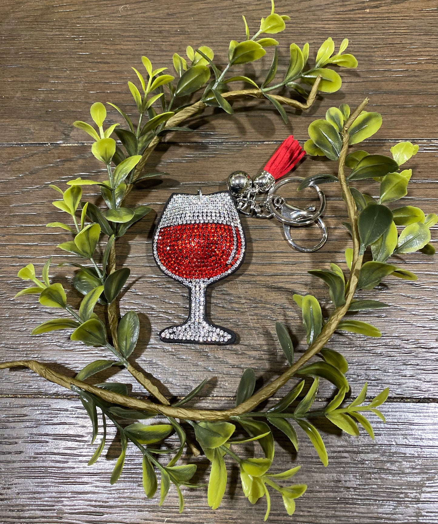 Wine Glass Keychain