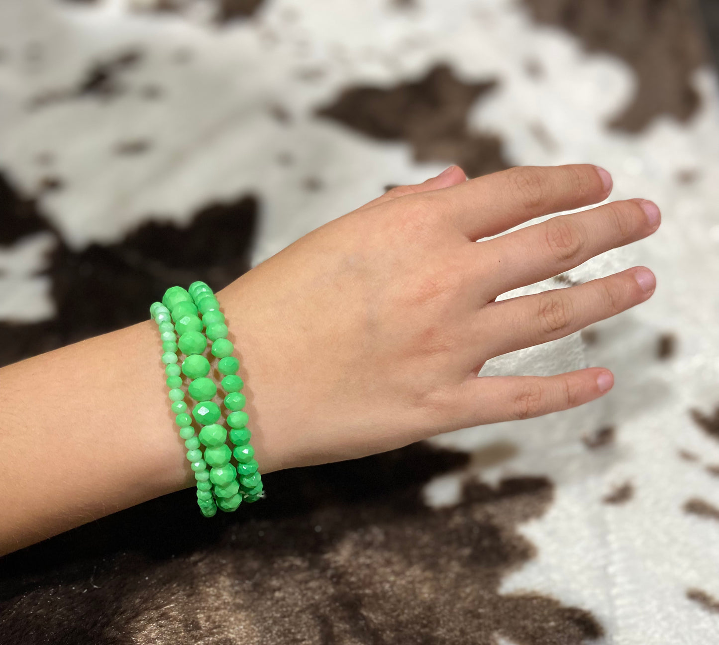 Green Bead Bracelet